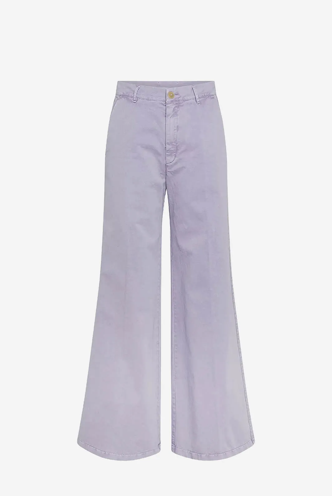 Old Peach Gabardine Wide Leg Pants