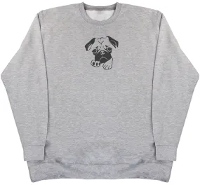 Pug - Kids Oversized Comfy Sweater