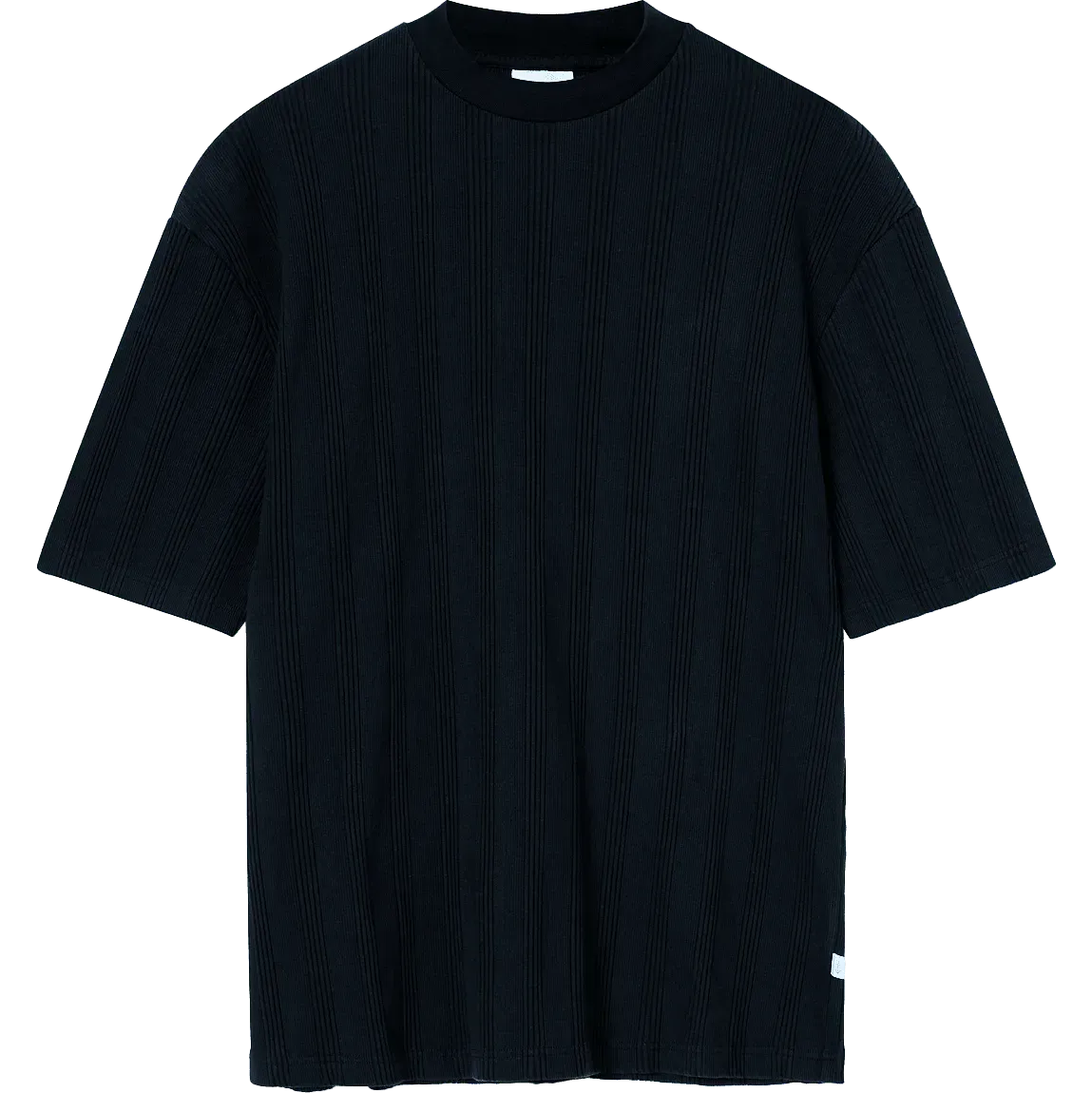 Reis Textured Knit Tee - Dark Navy