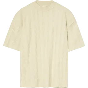 Reis Textured Knit Tee - Ecru