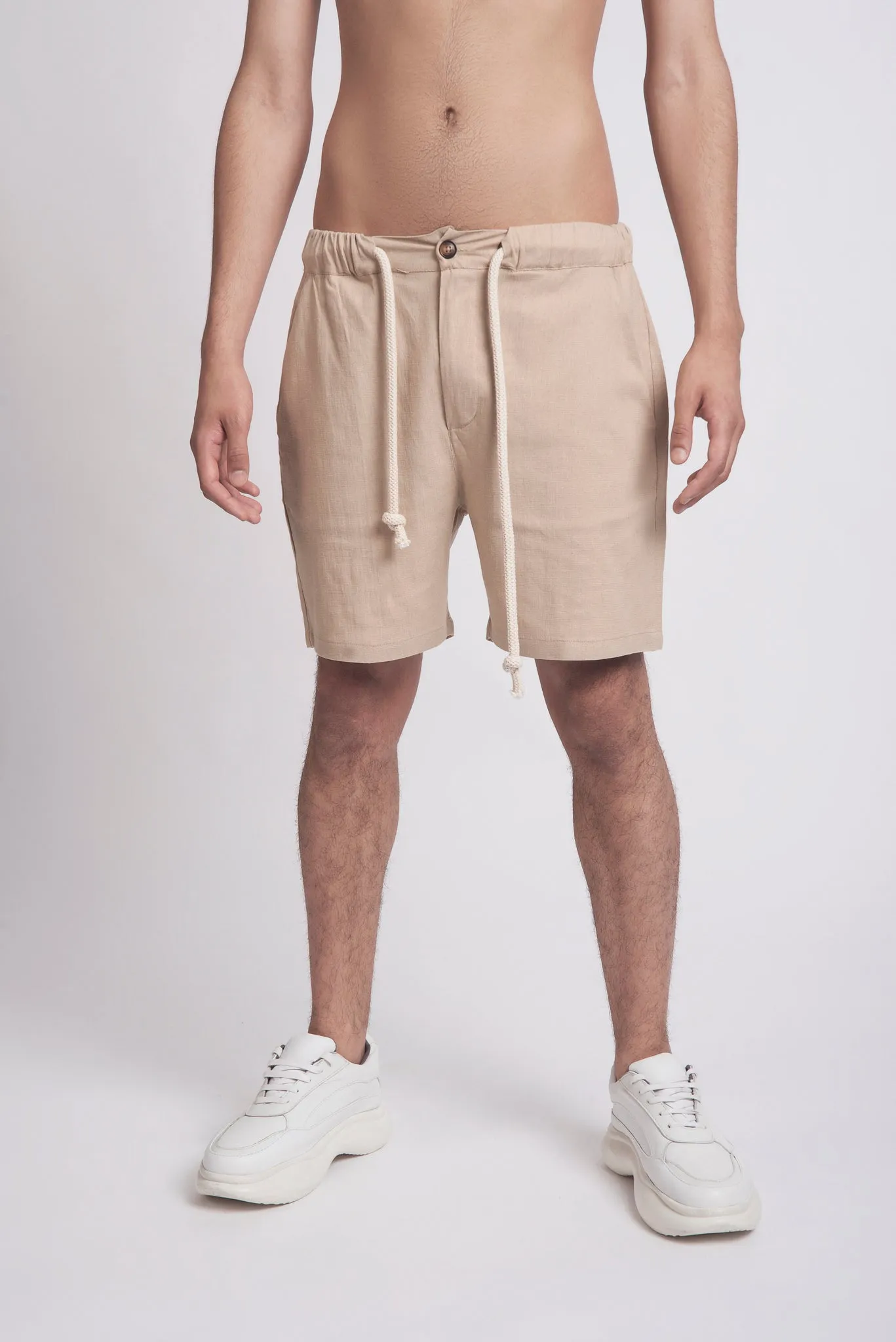 RELAXED LINEN SHORTS