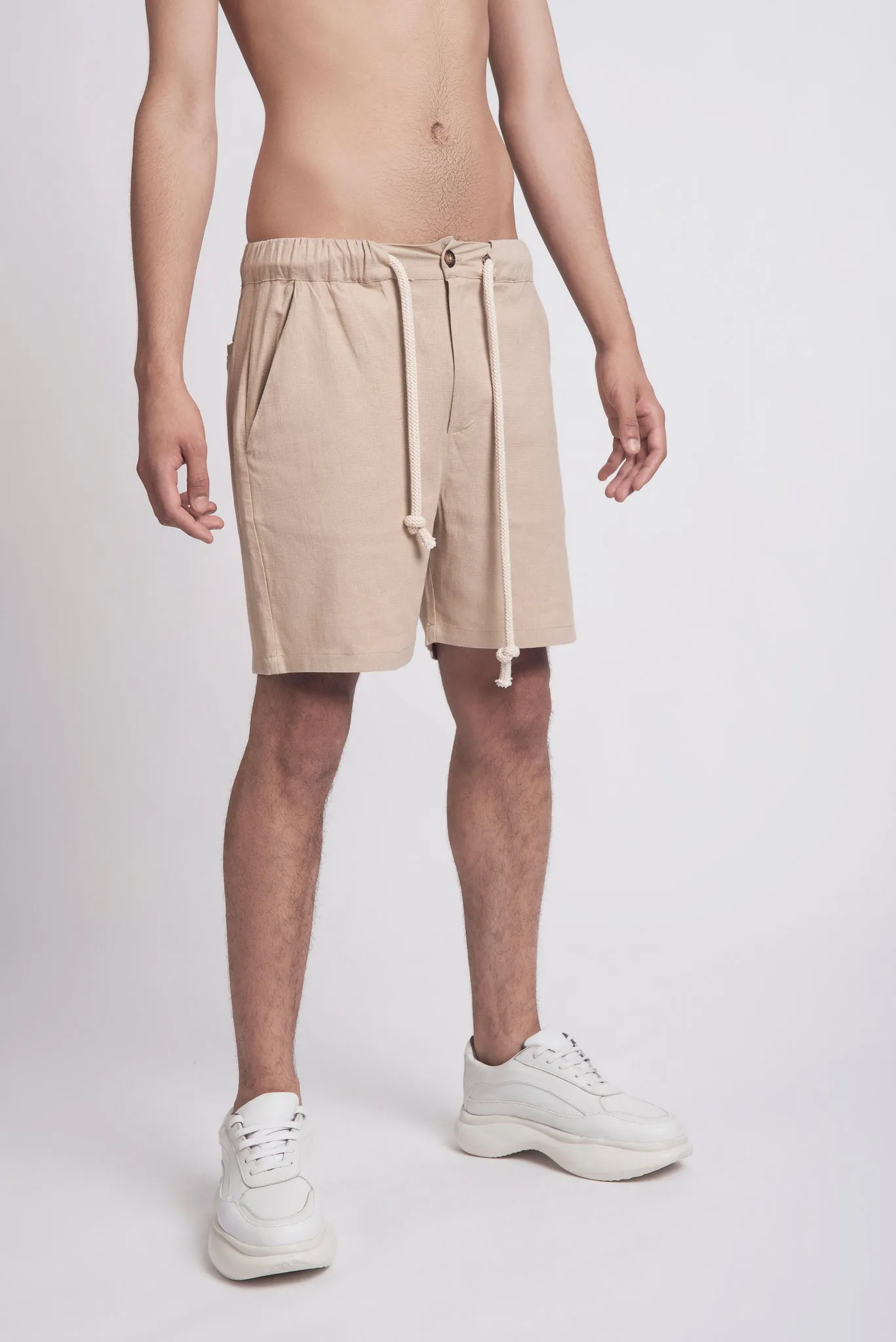 RELAXED LINEN SHORTS