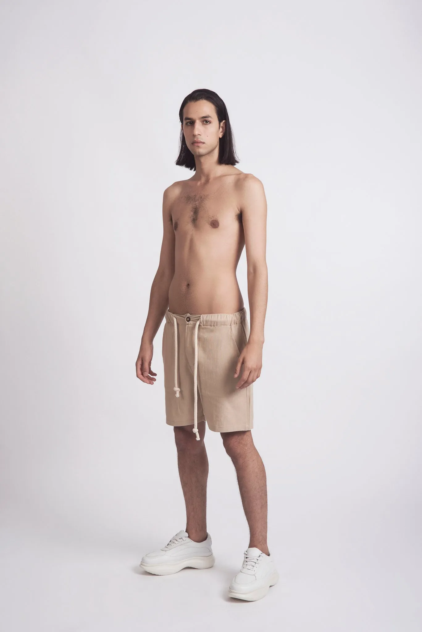 RELAXED LINEN SHORTS