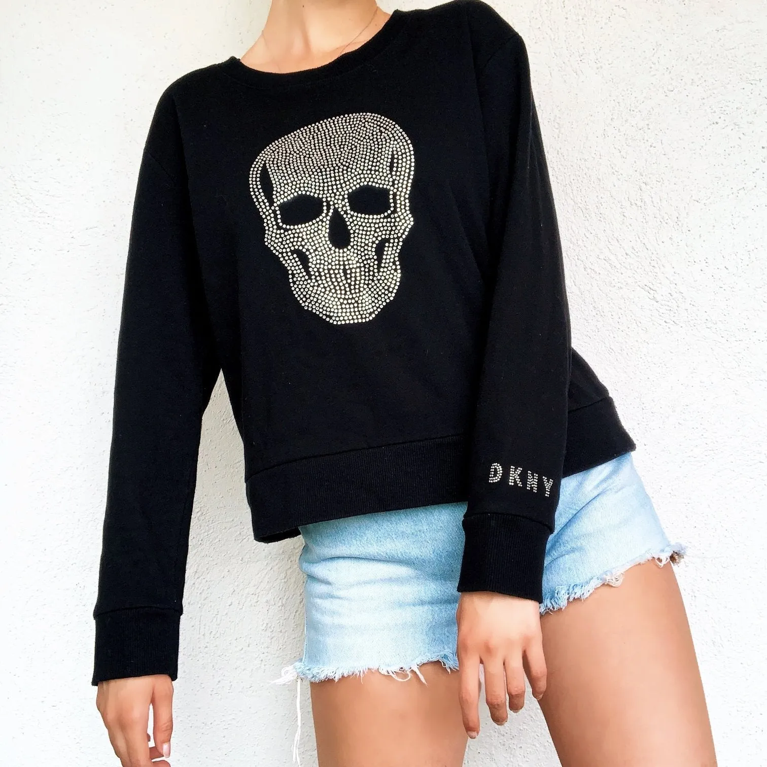 Rhinestone Skull Sweatshirt
