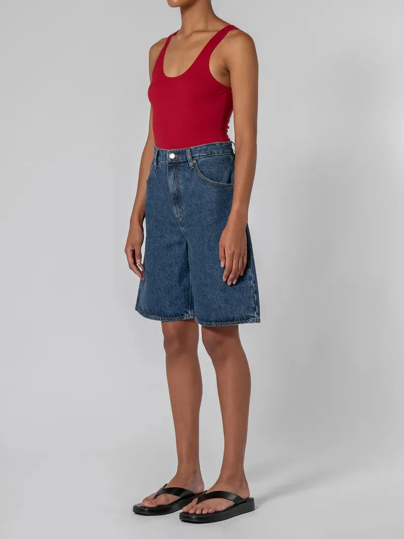 ROWAN LONG-LINE SHORTS - ANTIQUE STONE
