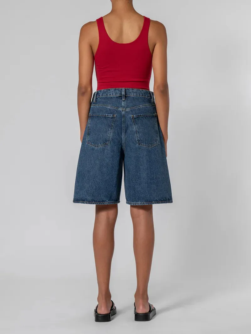 ROWAN LONG-LINE SHORTS - ANTIQUE STONE