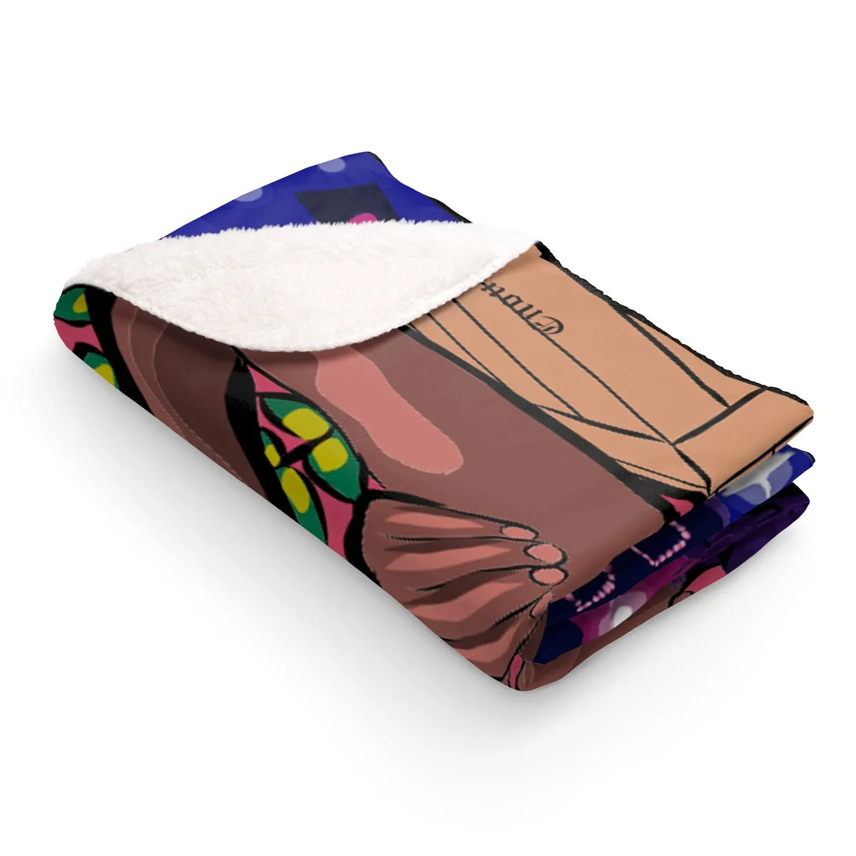 Sherpa Fleece Blanket - The World is Yours