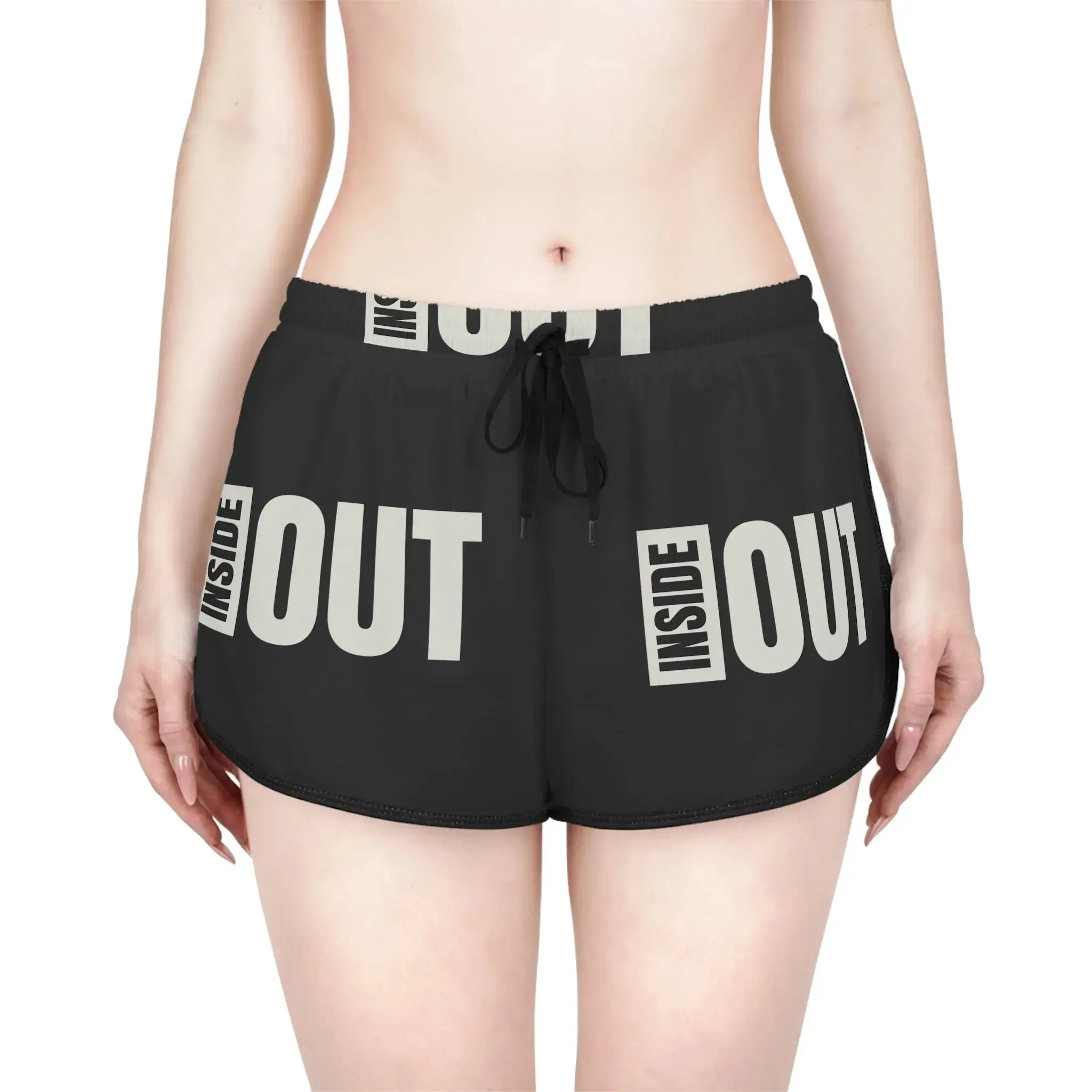 Shorts Women's Relaxed with Inside Out Print