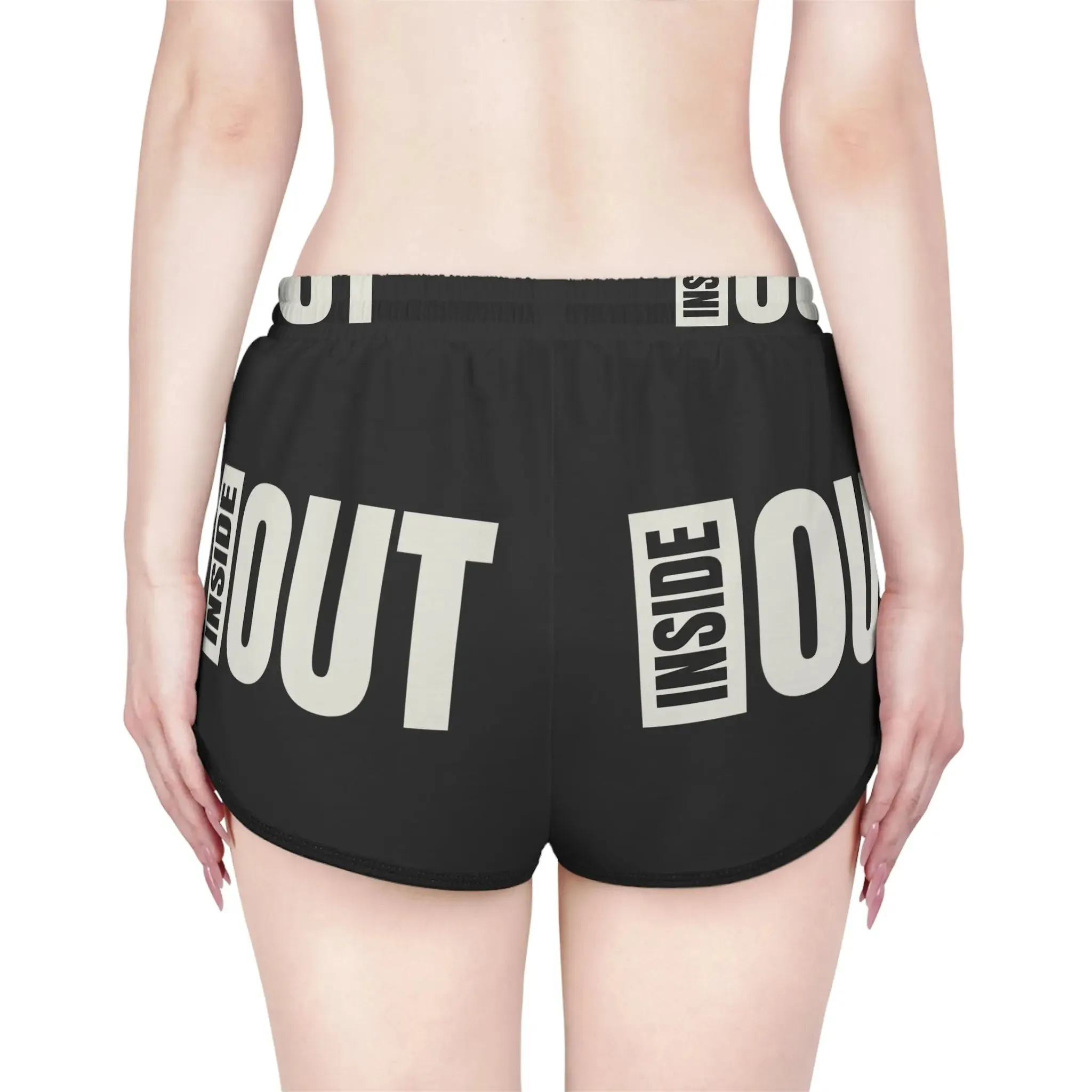 Shorts Women's Relaxed with Inside Out Print
