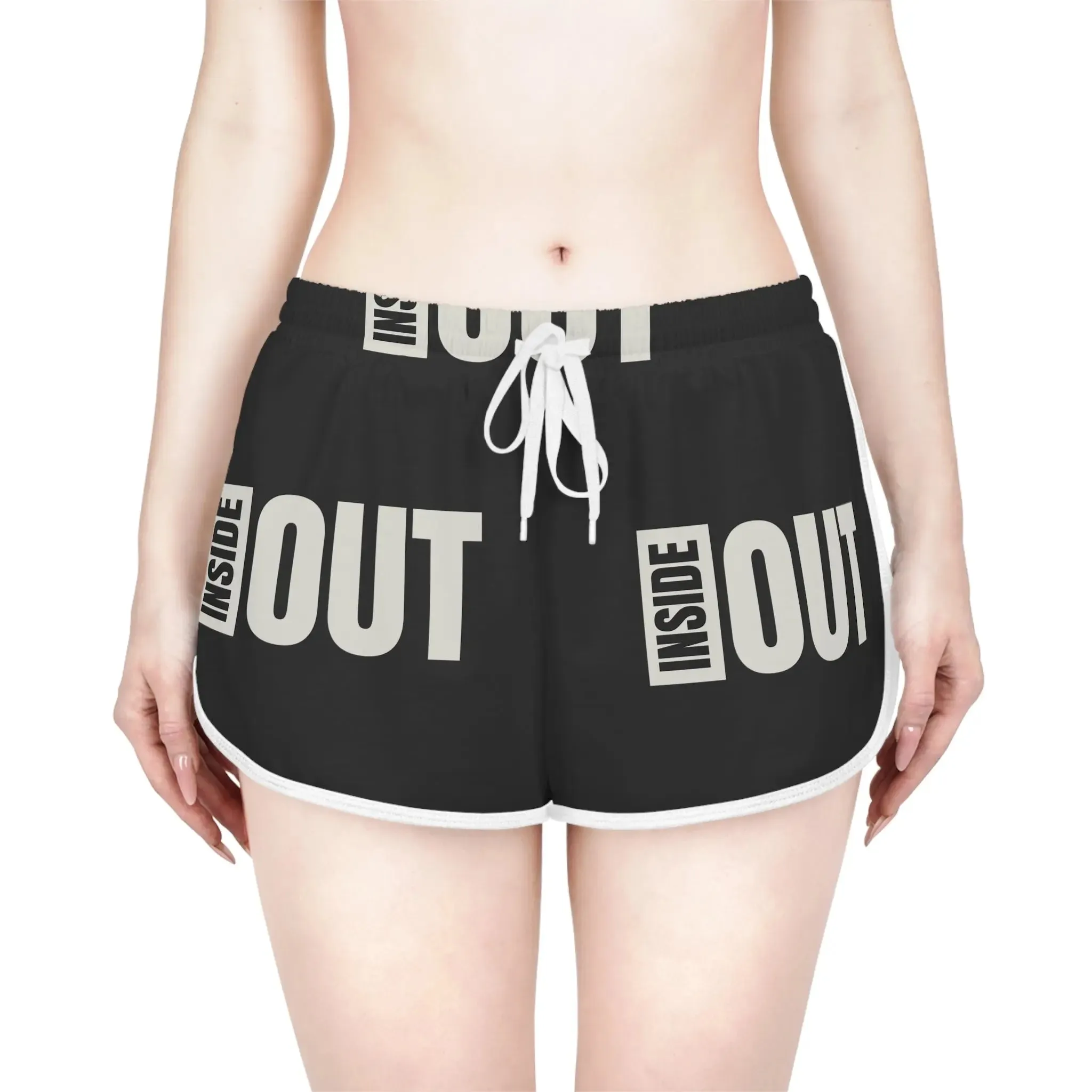 Shorts Women's Relaxed with Inside Out Print
