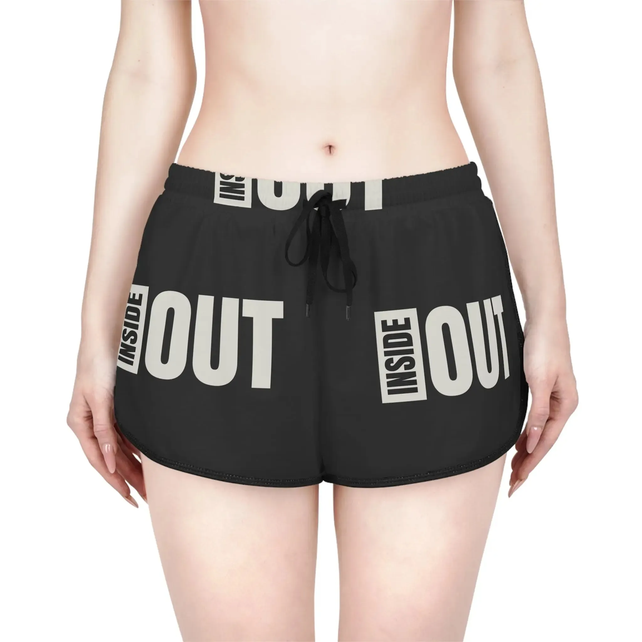 Shorts Women's Relaxed with Inside Out Print