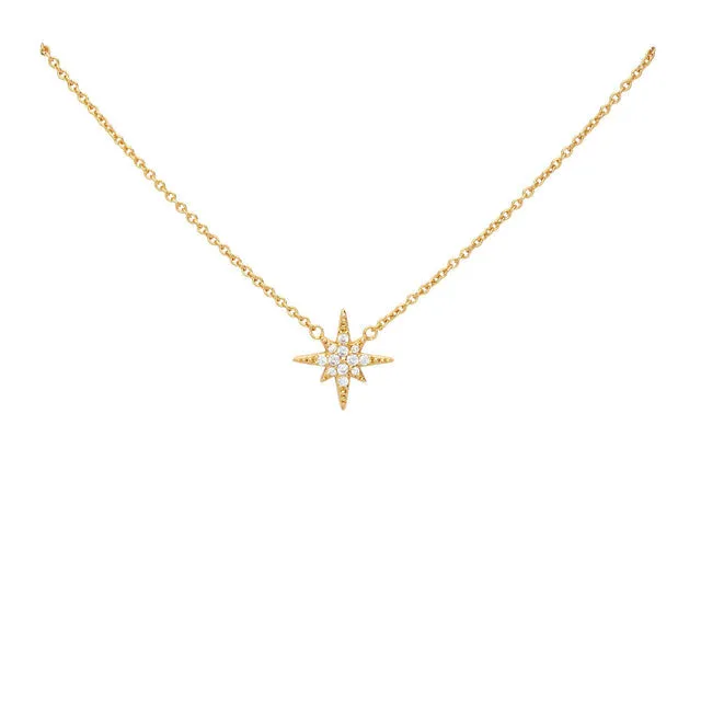 Starburst Necklace - Gold - SPNKGB132