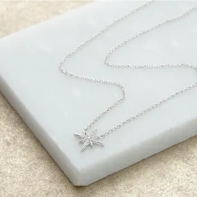 Starburst Necklace - Silver - SPNKSB132