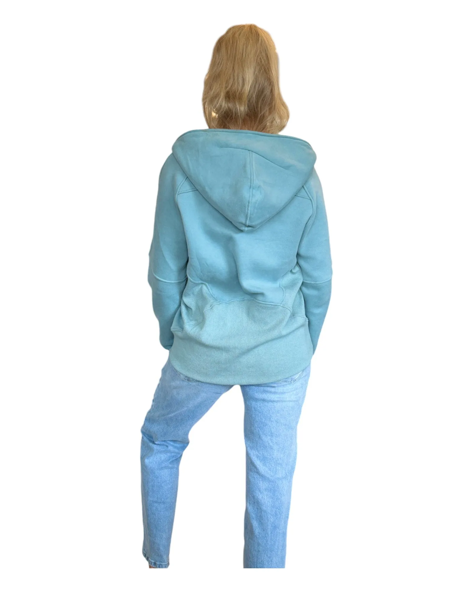 Stay Cozy Teal Half Zip Hoodie