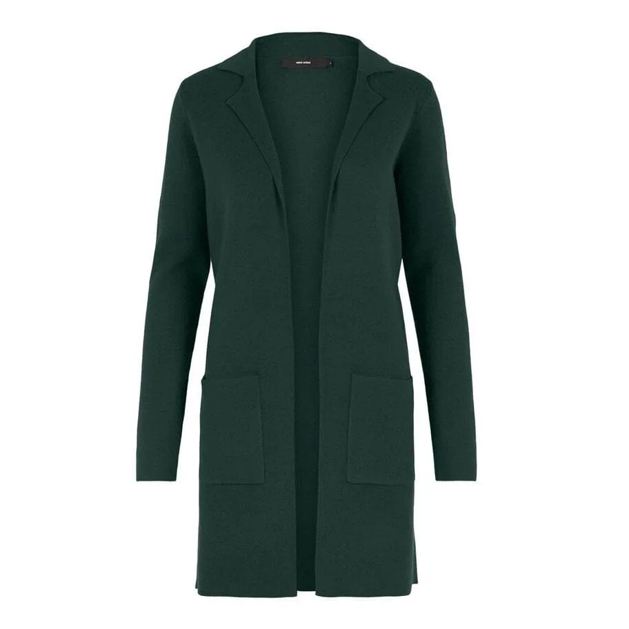 Vero Moda Full Needle New Coatigan In Pine Grove