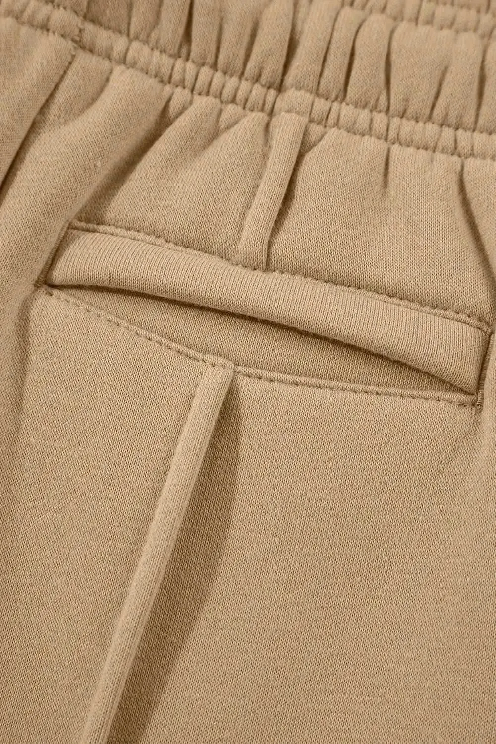 Wide leg drawstring trousers with pockets
