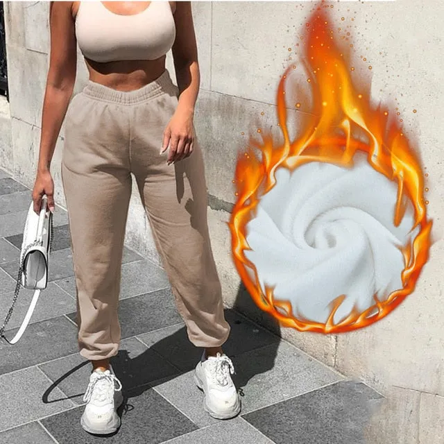 Wide Leg Sweat-trousers Plus Size