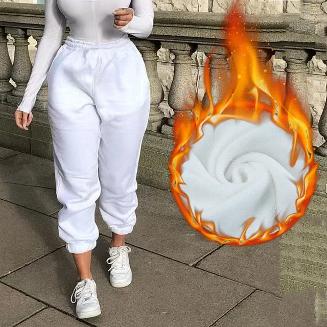 Wide Leg Sweat-trousers Plus Size