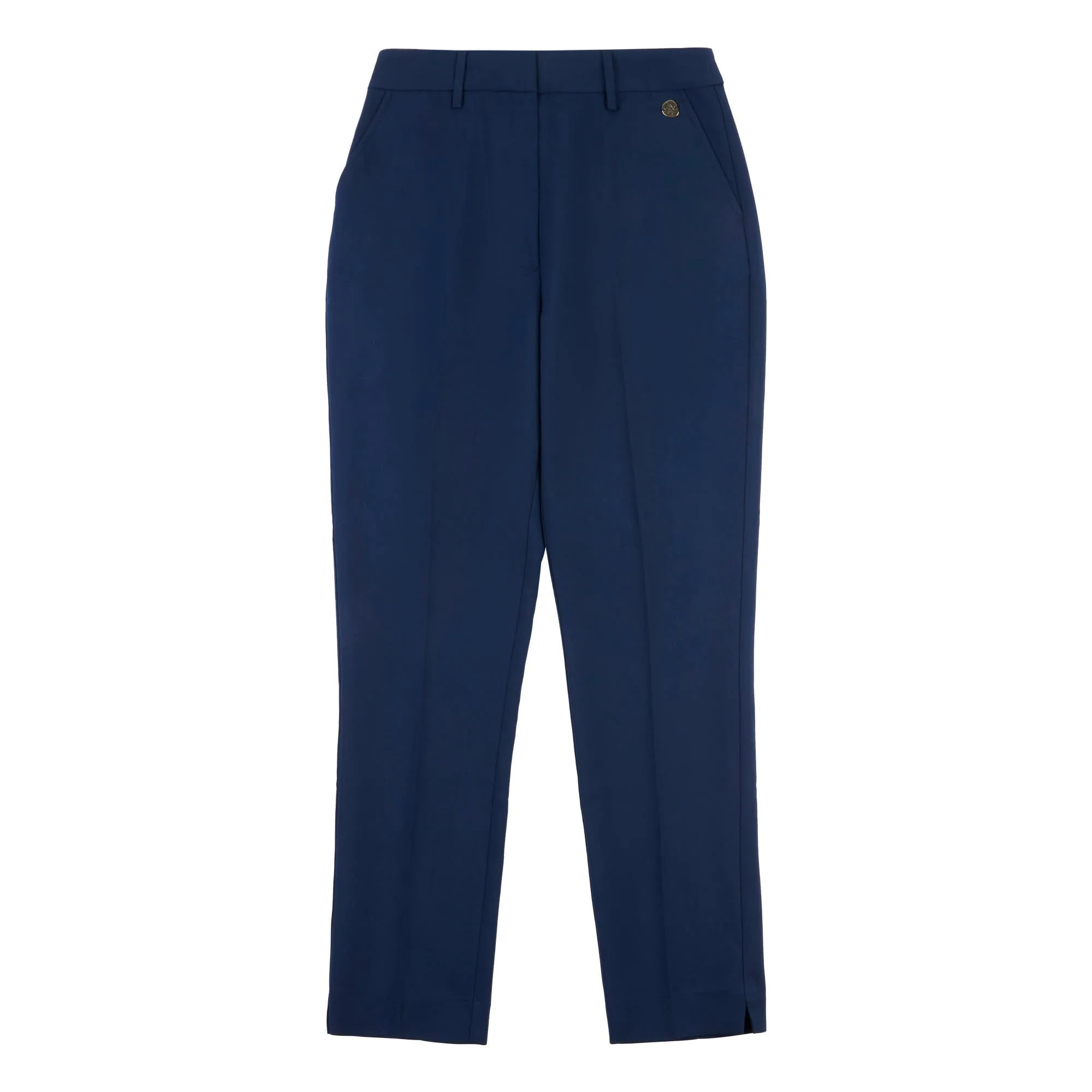Womens Skinny Leg Trouser in Navy Blue